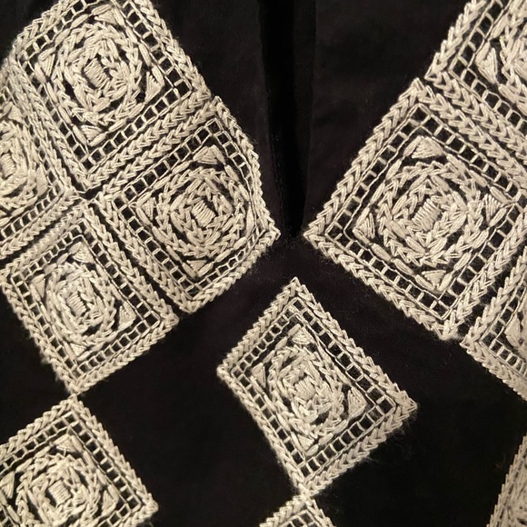 C WONDER Cotton tie neck blouse - Picture 2 of 7